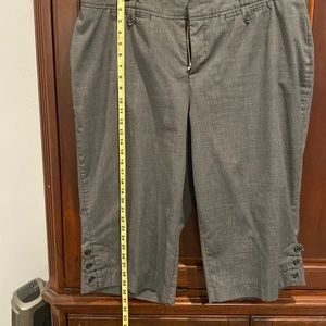 CJ Banks crops black and whites work wear pants, 20 W